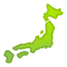 Schattenbild von Japan Emoji 🗾 image - Samsung style