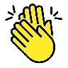 Clapping Hands Emoji 👏 image - OpenMoji style