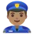 Man Police Officer: Medium Skin Tone