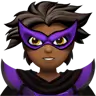 Supervillain: Medium-Dark Skin Tone Emoji 🦹🏾 image - Apple style