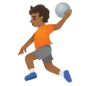 Person Playing Handball: Medium-Dark Skin Tone Emoji 🤾🏾 image - Google Noto Color style