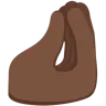 Pinched Fingers: Dark Skin Tone Emoji 🤌🏿 image - Twitter / X (Twemoji) style