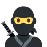 Ninja Emoji 🥷 image - Twitter / X (Twemoji) style