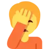 Person Facepalming Emoji 🤦 image - Twitter / X (Twemoji) style