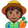 Farmer: Medium-Dark Skin Tone Emoji 🧑🏾‍🌾 image - Samsung style