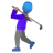 Woman Golfing: Medium Skin Tone