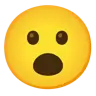 Emoji Affrontare con la bocca aperta 😮 image - Google Noto Color style