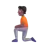 Person Kneeling: Medium-Dark Skin Tone