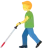 Man With White Cane