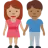 Woman And Man Holding Hands: Medium Skin Tone, Medium-Dark Skin Tone