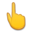 Backhand Index Pointing Up