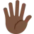 Hand With Fingers Splayed: Dark Skin Tone