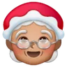 Mrs. Claus: Medium Skin Tone Emoji 🤶🏽 image - Samsung style