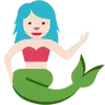 Mermaid: Light Skin Tone Emoji 🧜🏻‍♀️ image - Twitter / X (Twemoji) style