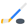 Eishockeyschläger und Puck Emoji 🏒 image - Tossface style