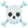 Emoji Teschio e ossa incrociate ☠ image - Google Noto Color style