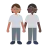 People Holding Hands: Medium Skin Tone, Dark Skin Tone