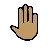 Raised Back Of Hand: Medium Skin Tone