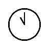 Saat yüz onbir oclock Emoji 🕚 image - OpenMoji style