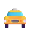 Taxi à l’approche Emoji 🚖 image - Microsoft 3D Fluent style