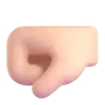Left-Facing Fist: Light Skin Tone Emoji 🤛🏻 image - Microsoft 3D Fluent style