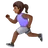 Woman Running: Medium-Dark Skin Tone