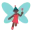 Woman Fairy: Dark Skin Tone
