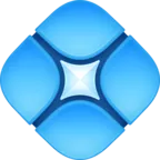 안쪽에 도트가있는 다이아몬드 모양