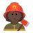Woman Firefighter: Dark Skin Tone