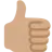 Thumbs Up: Medium Skin Tone