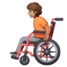 Person In Manual Wheelchair: Medium Skin Tone Emoji 🧑🏽‍🦽 image - Samsung style