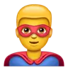 Man Superhero Emoji 🦸‍♂️ image - WhatsApp style