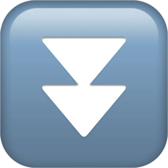 Double triangle noir pointant vers le bas