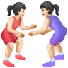 Women Wrestling: Light Skin Tone Emoji 🤼🏻‍♀️ image - Samsung style