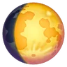 Wachsendes Gibbous-Mond-Symbol Emoji 🌔 image - Samsung style