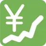 Emoji Grafico con tendenza verso l'alto e segno di yen 💹 image - Twitter / X (Twemoji) style