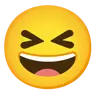 Grinning Squinting Face Emoji 😆 image - Google Noto Color style