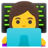 Woman Technologist Emoji 👩‍💻 image - Google Noto Color style