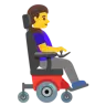 Woman In Motorized Wheelchair Facing Right Emoji 👩‍🦼‍➡️ image - Google Noto Color style