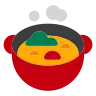 Topf mit Essen Emoji 🍲 image - Tossface style