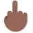 Middle Finger: Medium-Dark Skin Tone