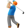 Man Golfing: Medium-Light Skin Tone Emoji 🏌🏼‍♂️ image - Apple style