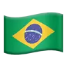 Flag: Brazil Emoji 🇧🇷 image - Apple style