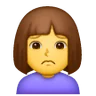 Woman Frowning Emoji 🙍‍♀️ image - Samsung style