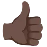 Thumbs Up: Dark Skin Tone Emoji 👍🏿 image - Google Noto Color style