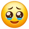 Twarz Powstrzymująca Łzy Emoji 🥹 image - Samsung style