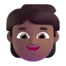 Child: Medium-Dark Skin Tone Emoji 🧒🏾 image - Microsoft 3D Fluent style