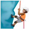 Person Climbing: Medium Skin Tone Emoji 🧗🏽 image - Samsung style