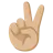 Victory Hand: Medium-Light Skin Tone