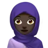 Woman With Headscarf: Dark Skin Tone Emoji 🧕🏿 image - Apple style